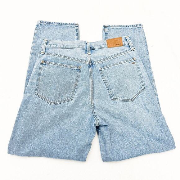 Madewell The Perfect Vintage Straight Jean Ripped Light Wash Denim Size 27 - Picture 4 of 8